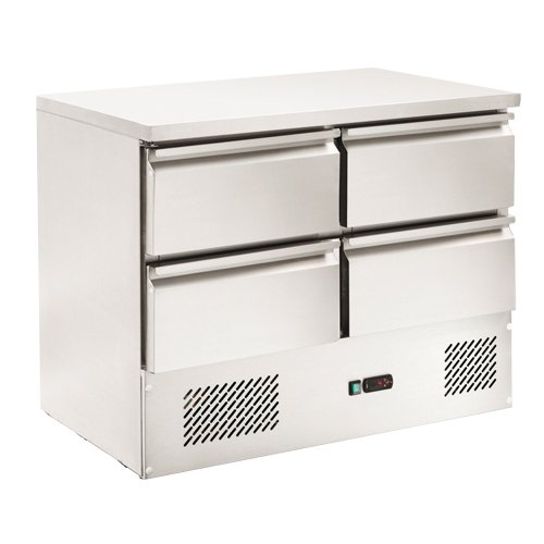 Chladiaca saladeta 240 l | 4 zásuvky, statické chladenie | FORCOLD G-S9014D-FC