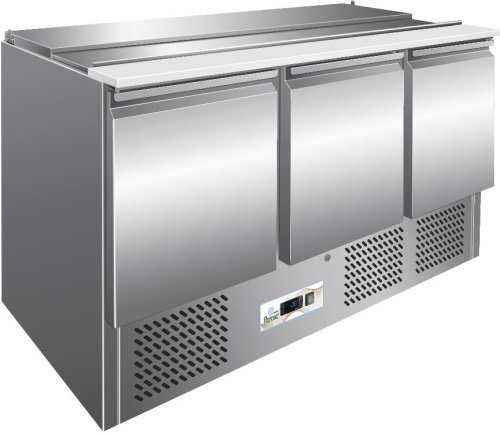 Saladeta FORCOLD , pult 3-dverový | 368 l | 4x GN 1/1 | +2 až +8 °C | G-S903-FC
