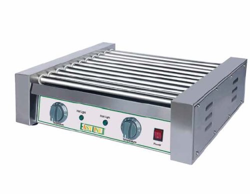 Valčekový gril na párky a klobásy | 11 valcov | 2 vykurovacie zóny | 2,2 kW | 230 V | nerezový | FY011