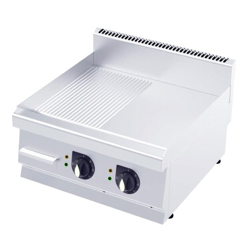 Elektrický gril 600 - hladký/ryhovaný - 600x600x290 mm