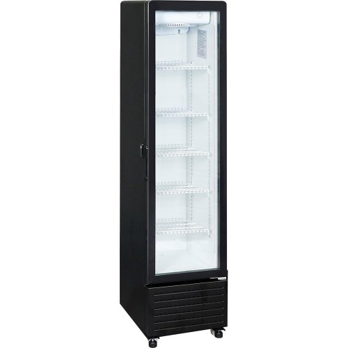Nápojová chladiaca vitrína Gredil | 217 l | čierna | presklené dvere | LED osvetlenie | 850217