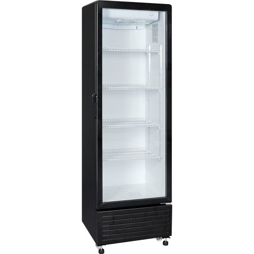 Presklená chladiaca skriňa GREDIL 285 l | čierna | LED osvetlenie | 0/+10 °C | 230 V | 850285