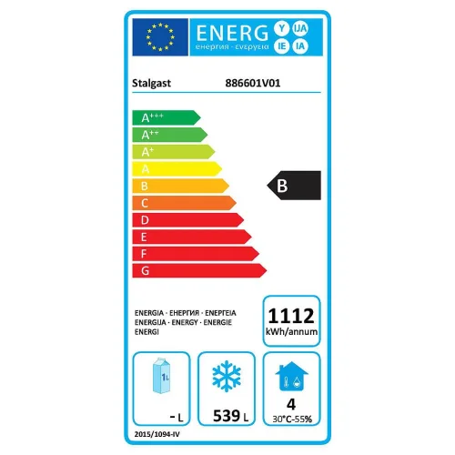 Mraziaca skriňa 555 l GREDIL na skladovanie | lakovaná | interiér ABS | -22/-18 °C | STALGAST 886601