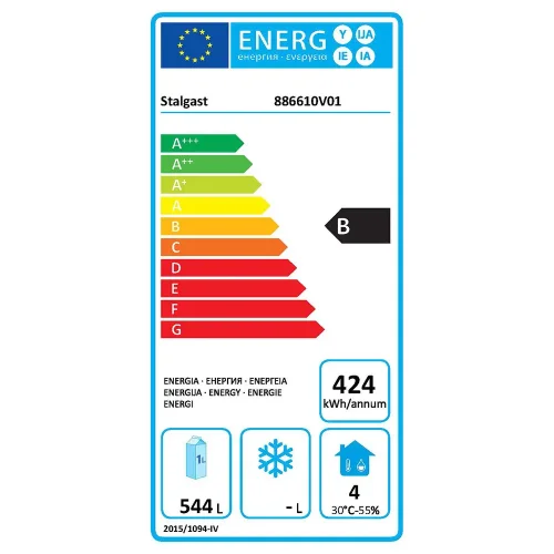 Chladiaca skriňa 570 l GREDIL na skladovanie | čierna lakovaná | interiér ABS | -2/+8 °C | STALGAST 886610