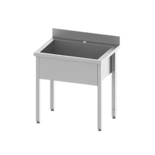 Drez s jednou hlbokou vaňou | 600x600x850 mm | Stalgast - EasyLine | skrutkový