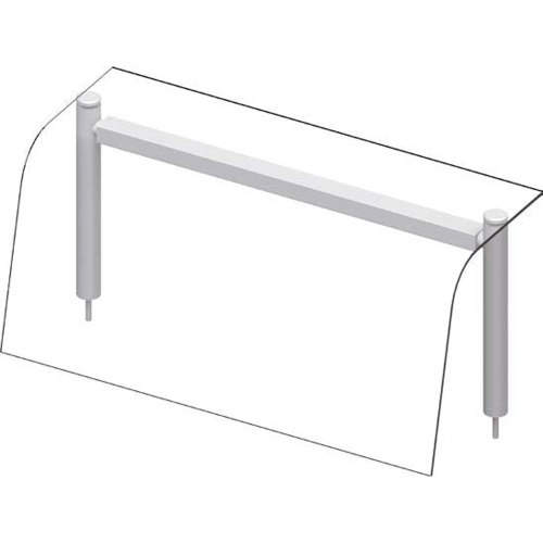 Nadstavba so sklenenou policou – LED osvetlenie – 2x GN1/1