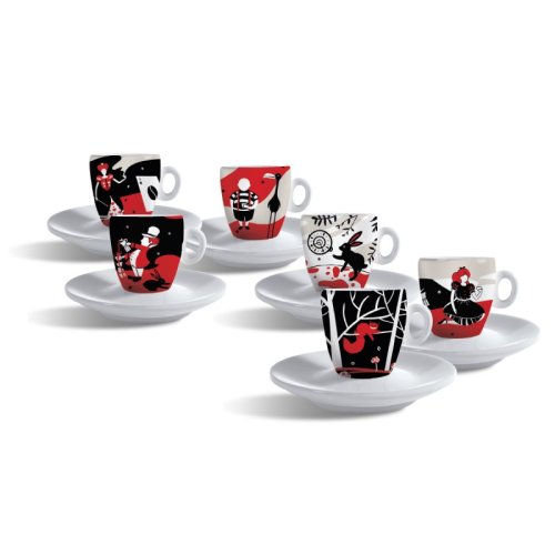 Šálky espresso Alica v krajine zázrakov 6ks v bal.