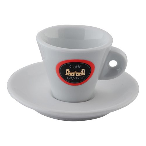 Šálka s podšálkou L´Antico espresso biela