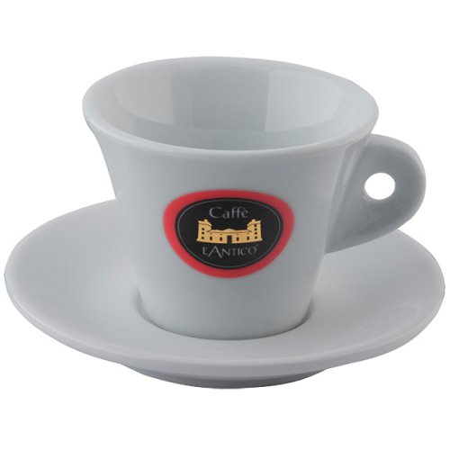 Šálka s podšálkou L´Antico cappuccino biela