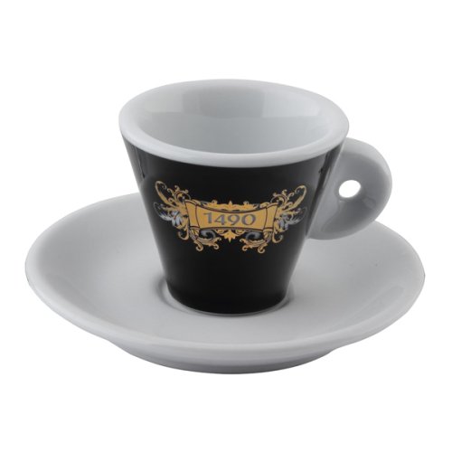 Šálka s podšálkou L´Antico 1490 espresso čierna
