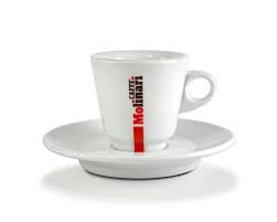 Molinari šálka s podšálkou espresso porcelán
