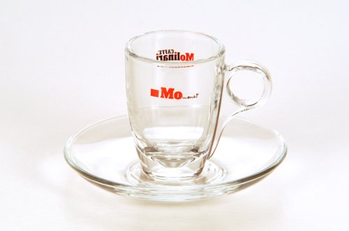 Šálka s podšálkou espresso sklo