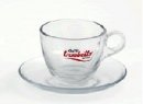 Šálka s podšálkou Trombetta cappuccino sklo